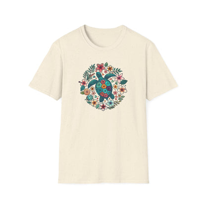 Floral Turtle T-Shirt