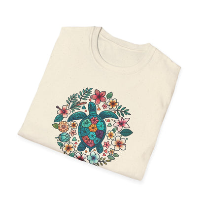 Floral Turtle T-Shirt