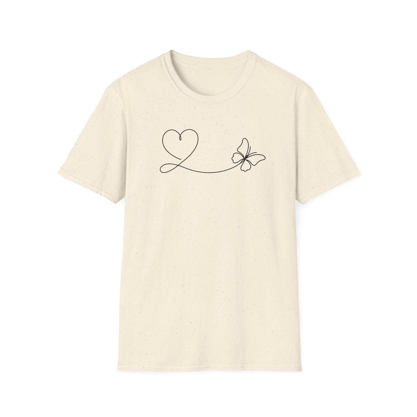 Lineart Heart & Butterfly T-Shirt
