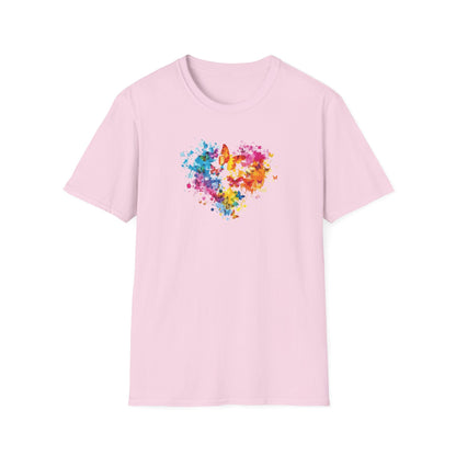 Distorted Colorful Heart T-Shirt