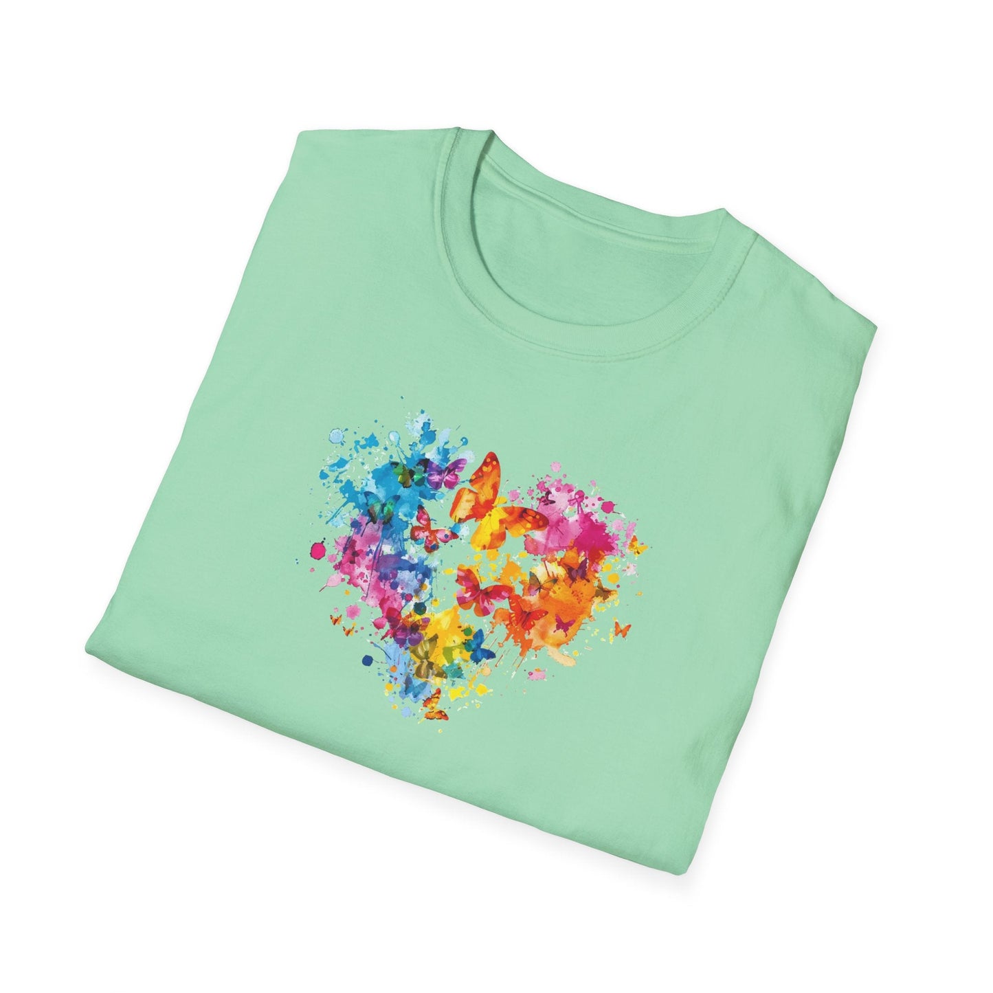 Distorted Colorful Heart T-Shirt