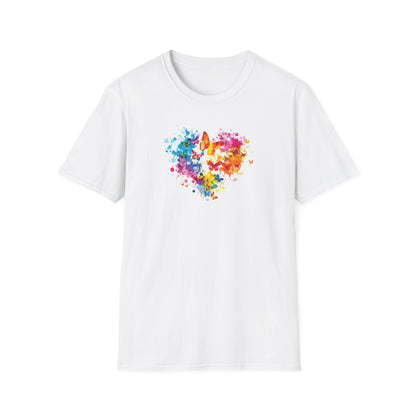 Distorted Colorful Heart T-Shirt