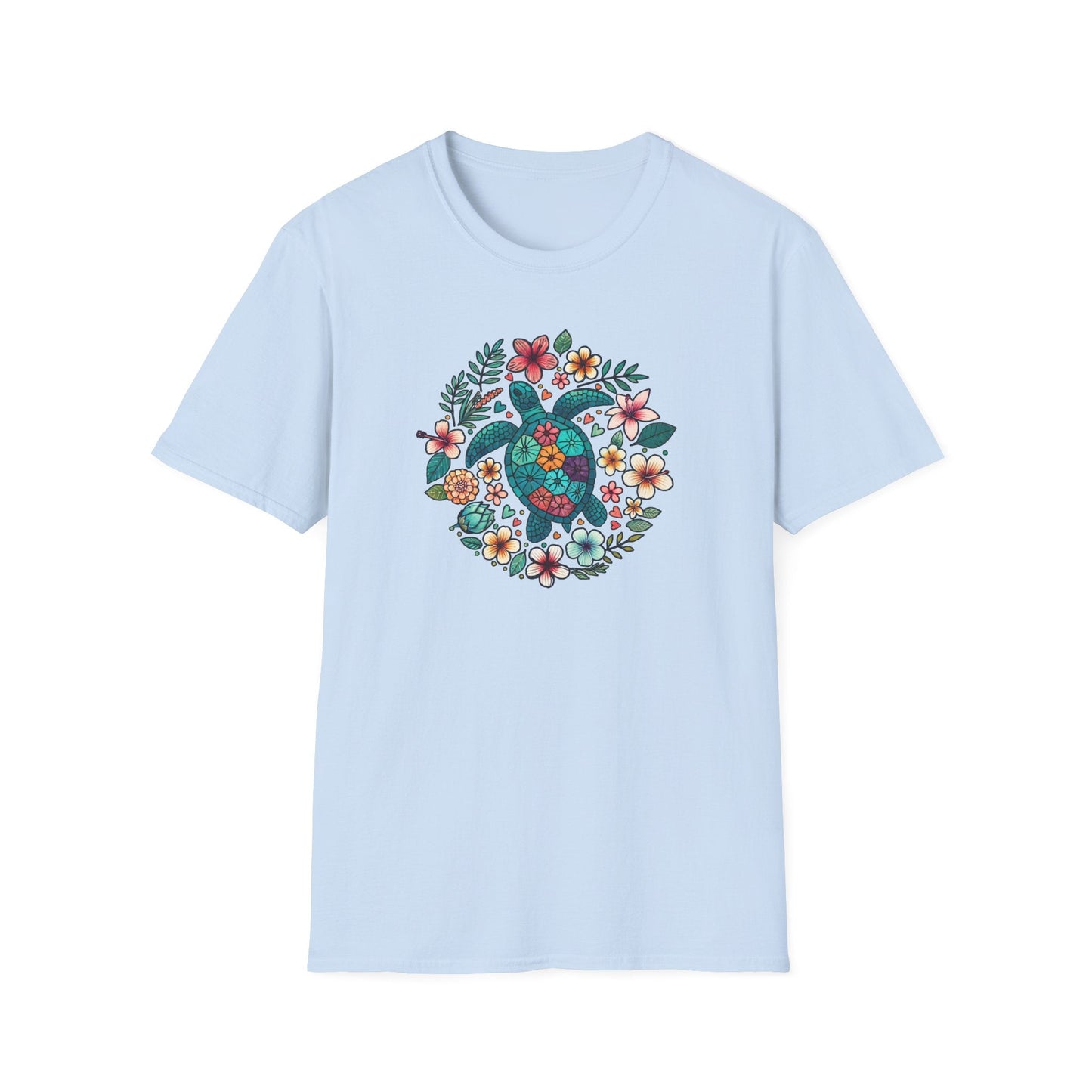 Floral Turtle T-Shirt