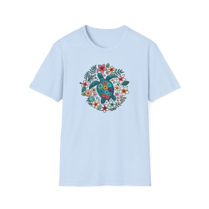 Floral Turtle T-Shirt