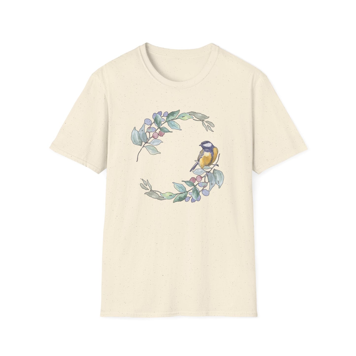 Watercolor Garden Bird T-Shirt