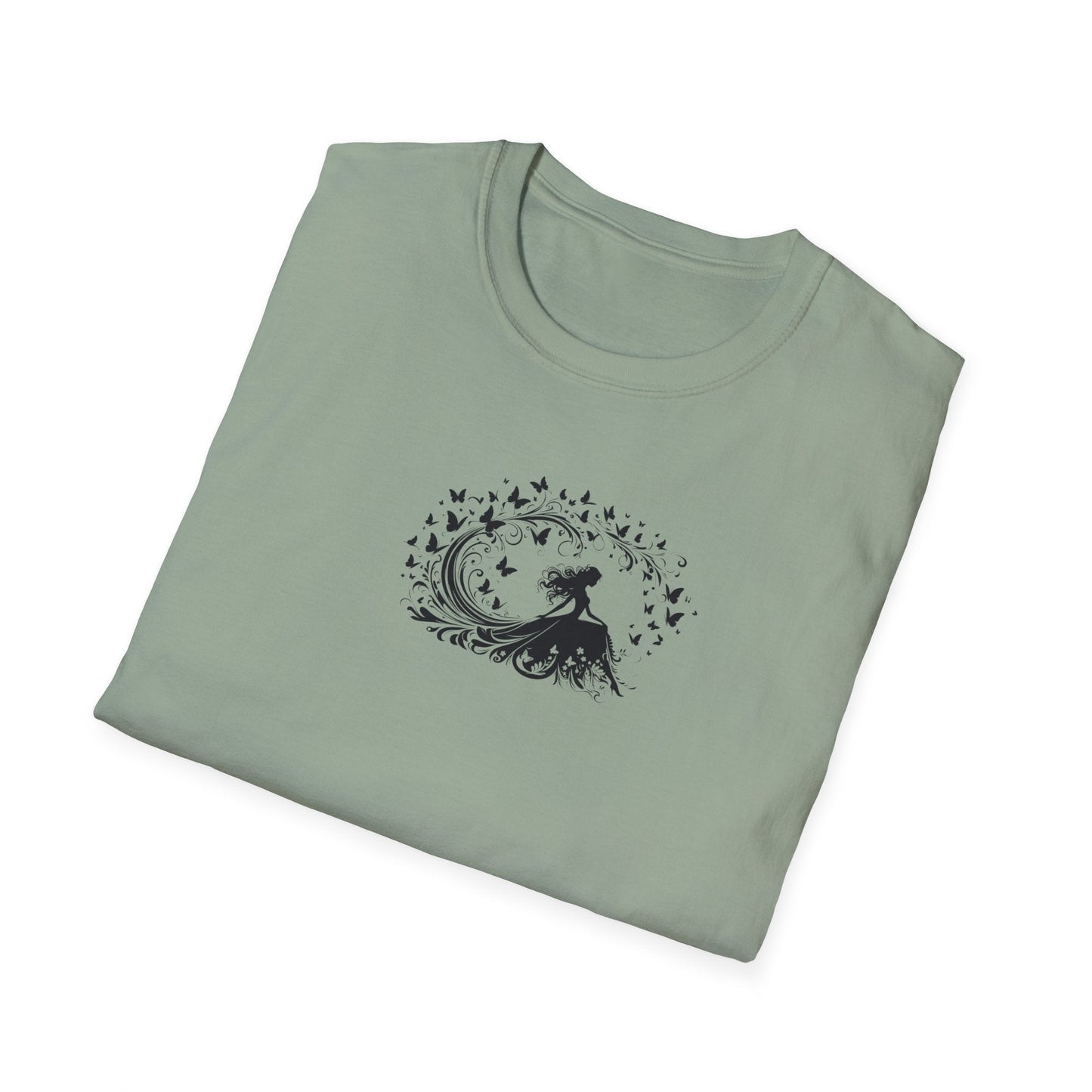 Swirling Butterfly Lady T-Shirt