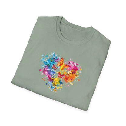 Distorted Colorful Heart T-Shirt
