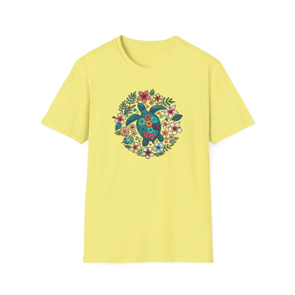 Floral Turtle T-Shirt
