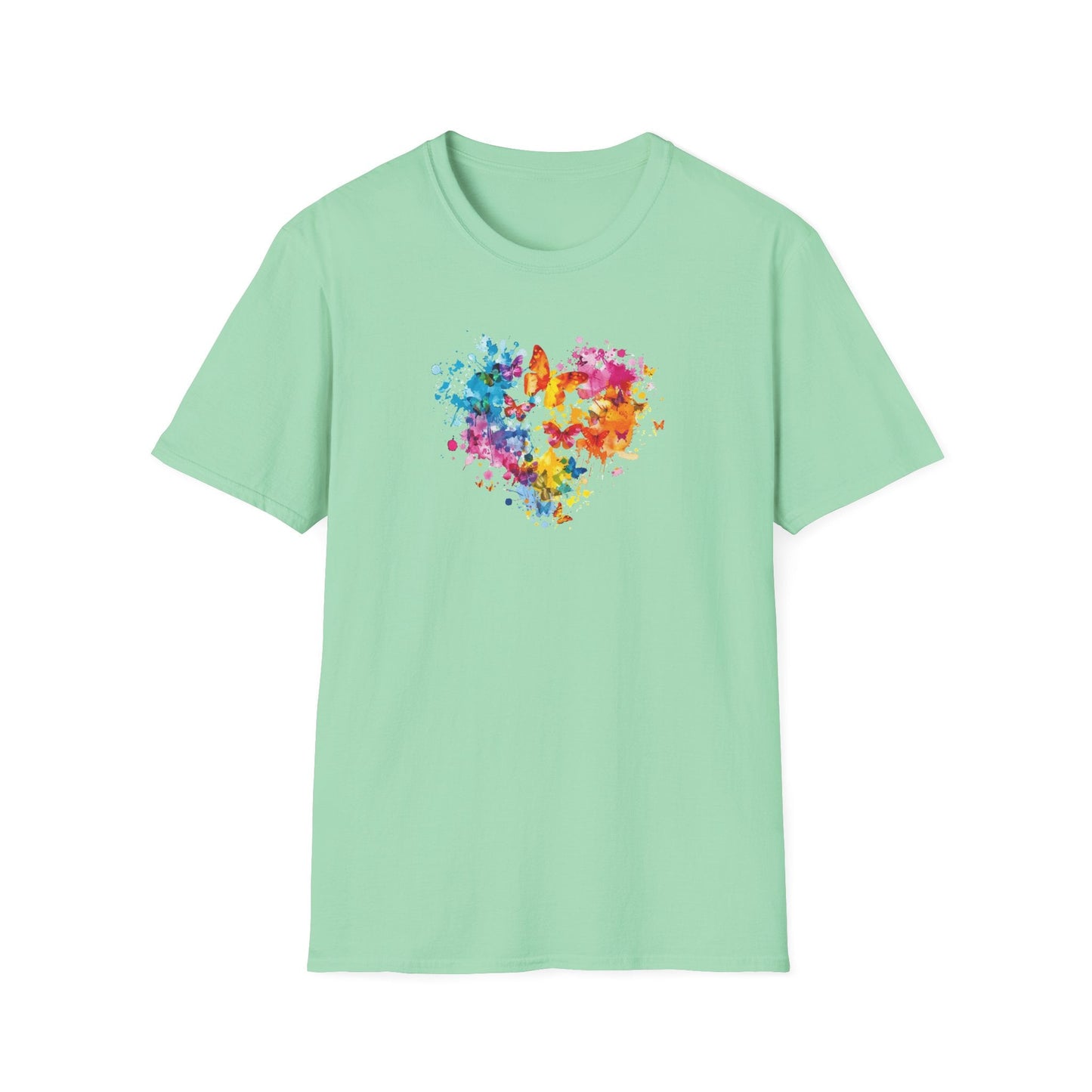 Distorted Colorful Heart T-Shirt