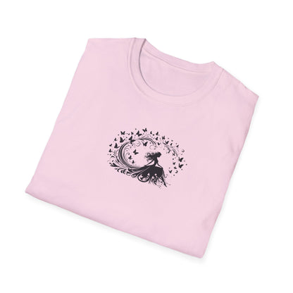 Swirling Butterfly Lady T-Shirt