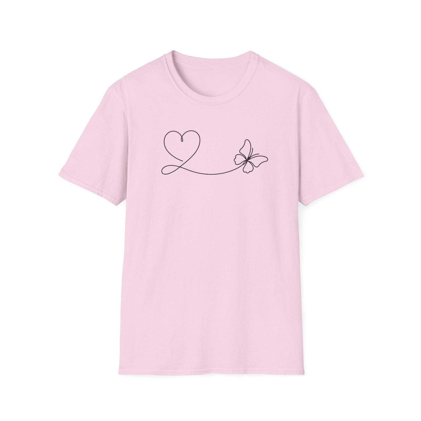 Lineart Heart & Butterfly T-Shirt