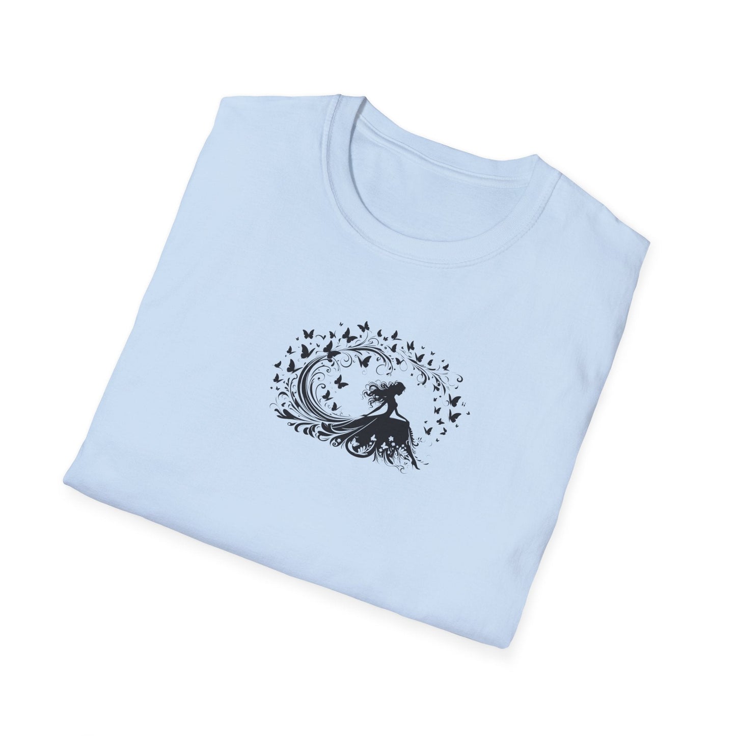 Swirling Butterfly Lady T-Shirt
