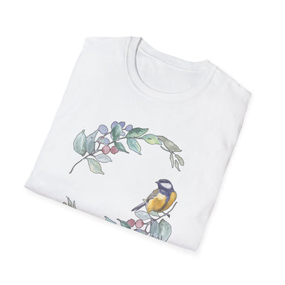 Watercolor Garden Bird T-Shirt
