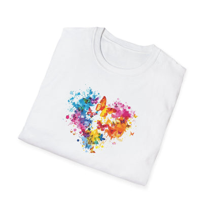 Distorted Colorful Heart T-Shirt