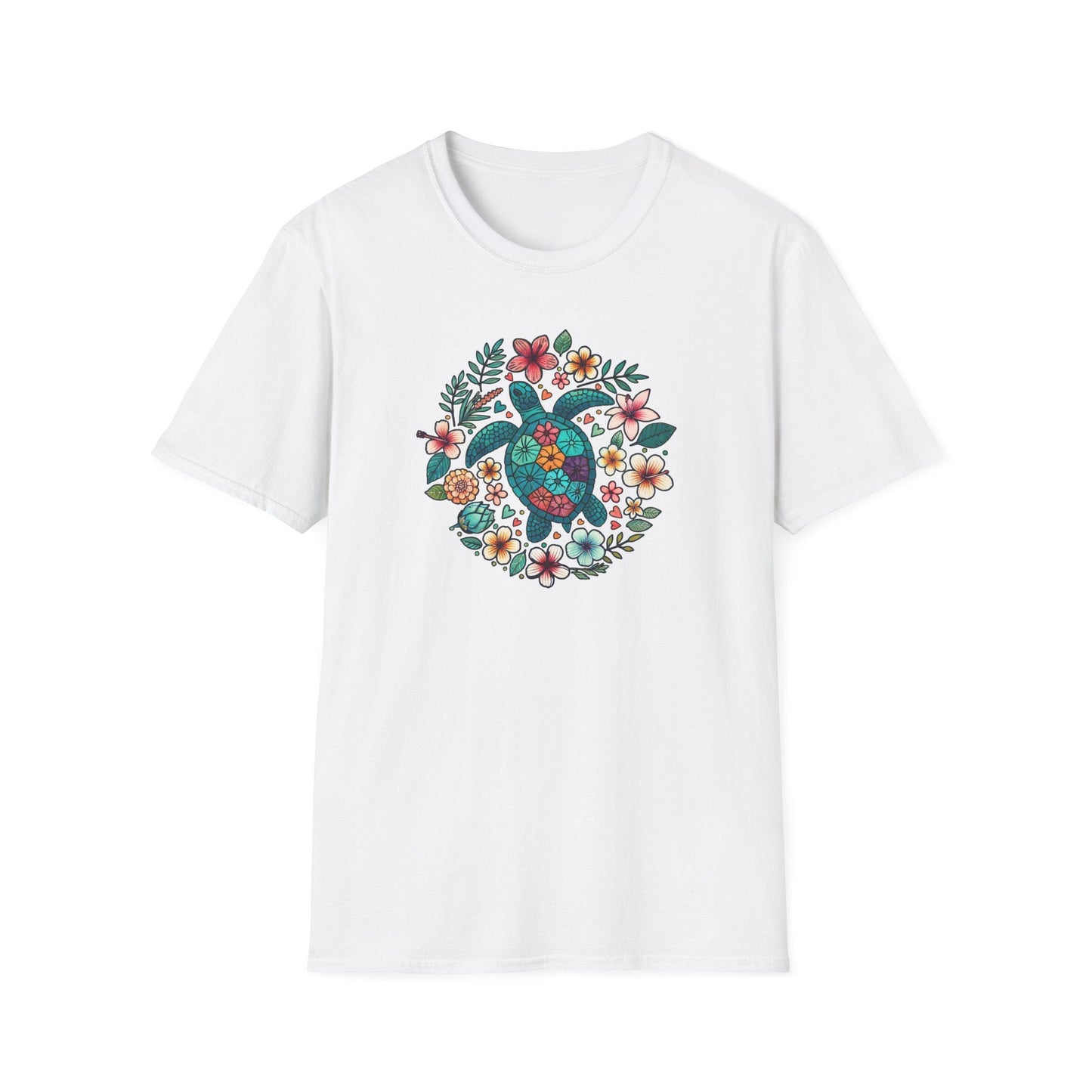 Floral Turtle T-Shirt