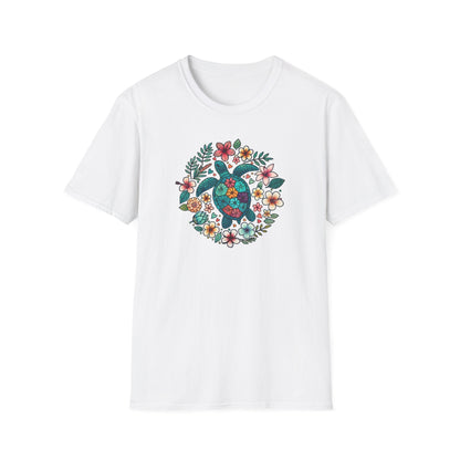 Floral Turtle T-Shirt