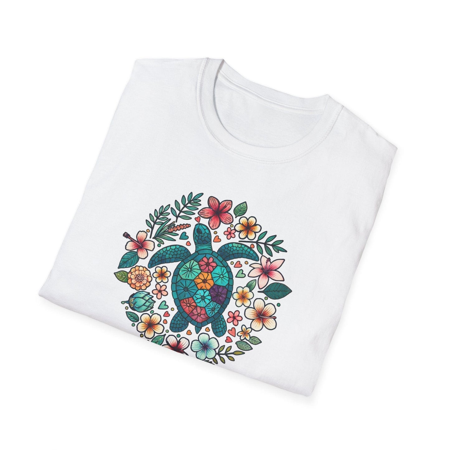 Floral Turtle T-Shirt
