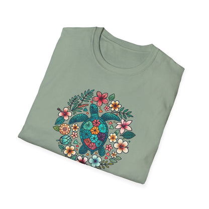 Floral Turtle T-Shirt