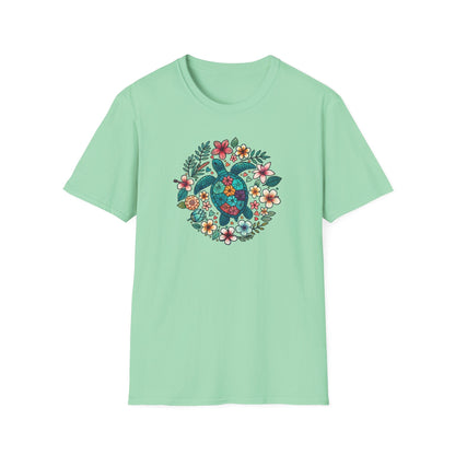Floral Turtle T-Shirt