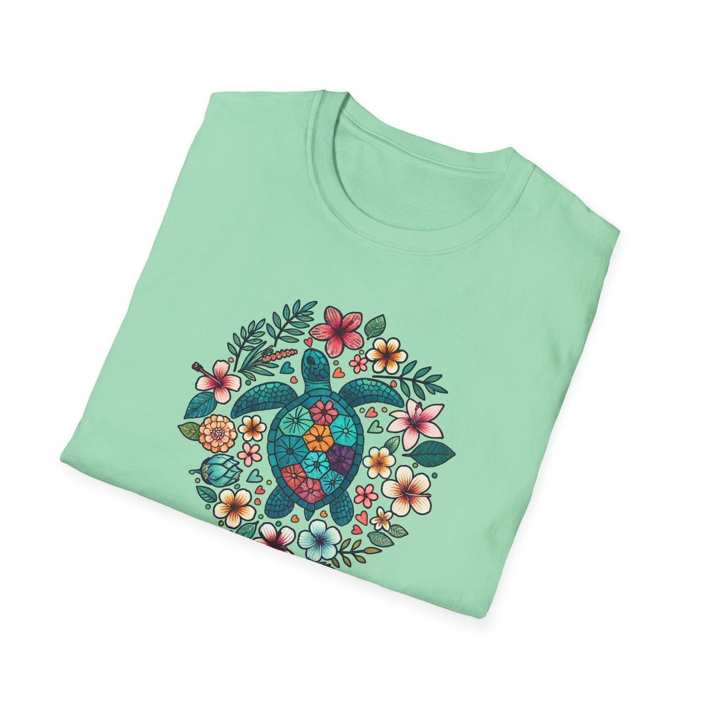Floral Turtle T-Shirt