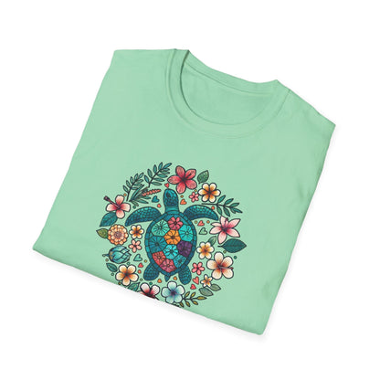 Floral Turtle T-Shirt
