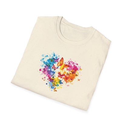 Distorted Colorful Heart T-Shirt