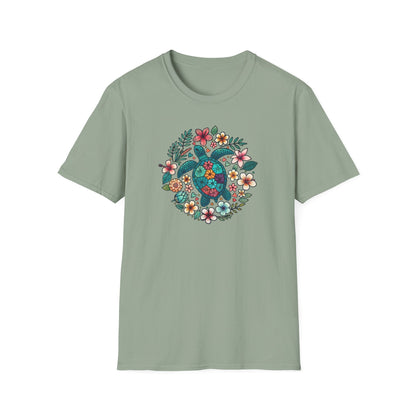 Floral Turtle T-Shirt