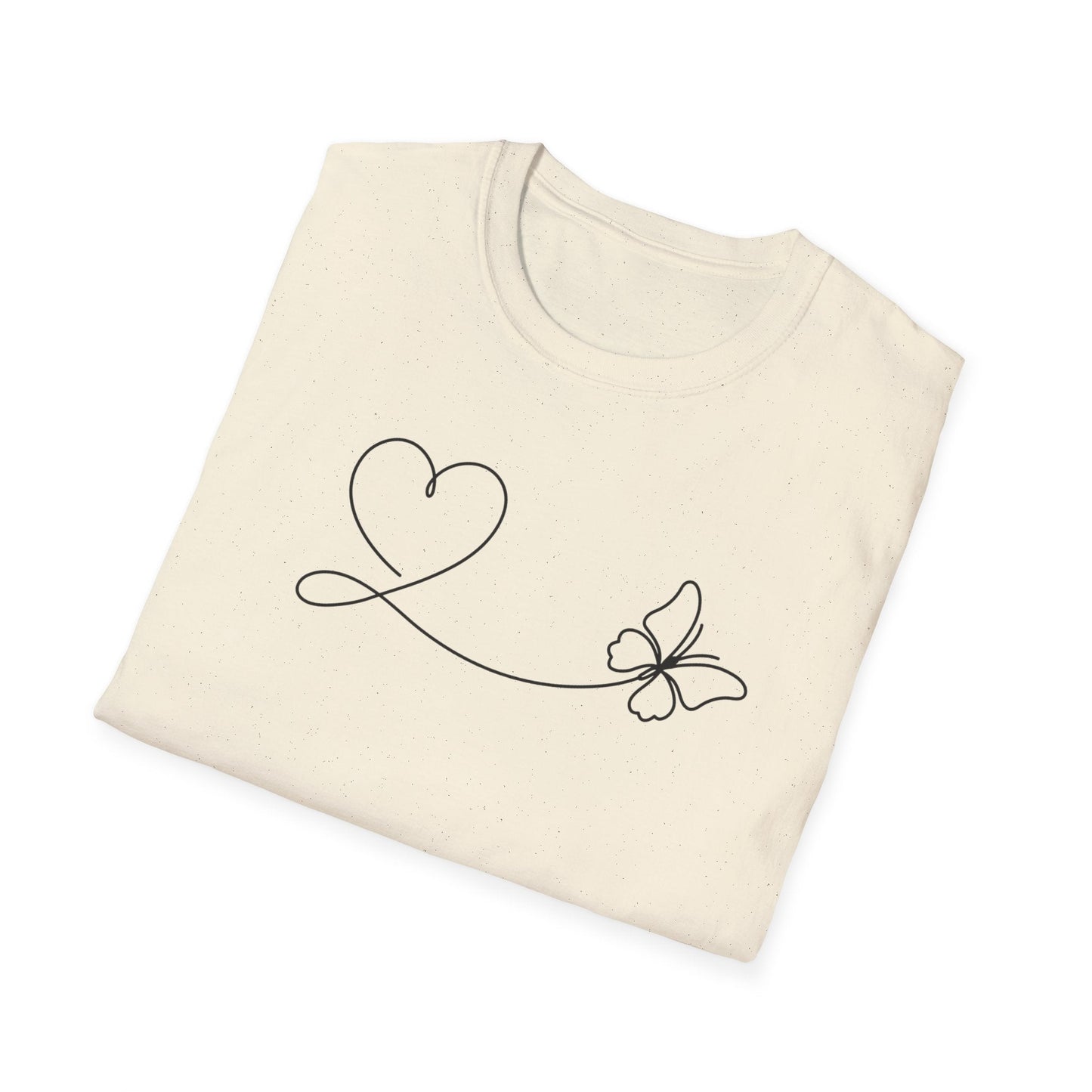 Lineart Heart & Butterfly T-Shirt