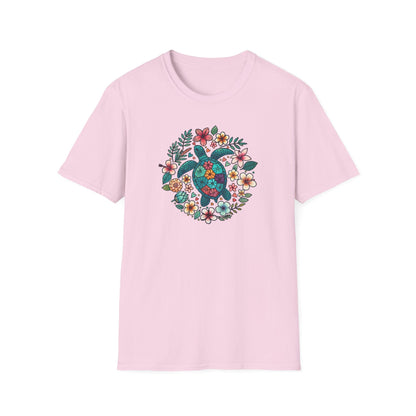 Floral Turtle T-Shirt