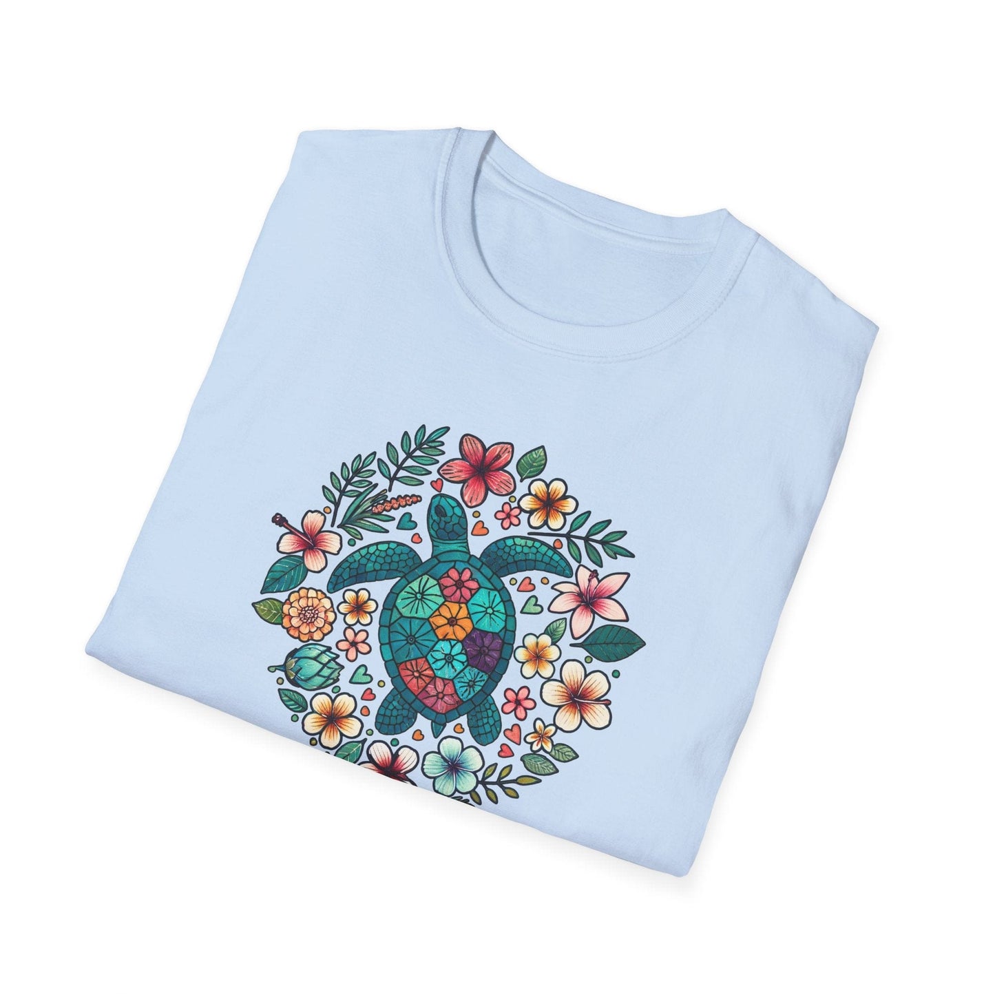 Floral Turtle T-Shirt