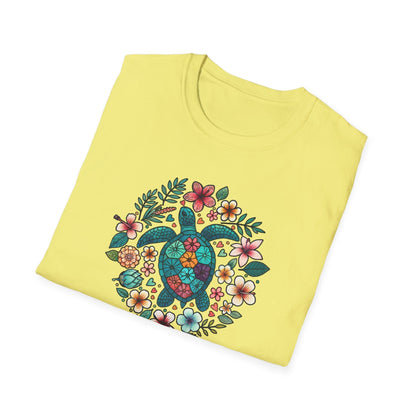 Floral Turtle T-Shirt