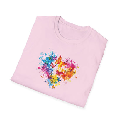 Distorted Colorful Heart T-Shirt