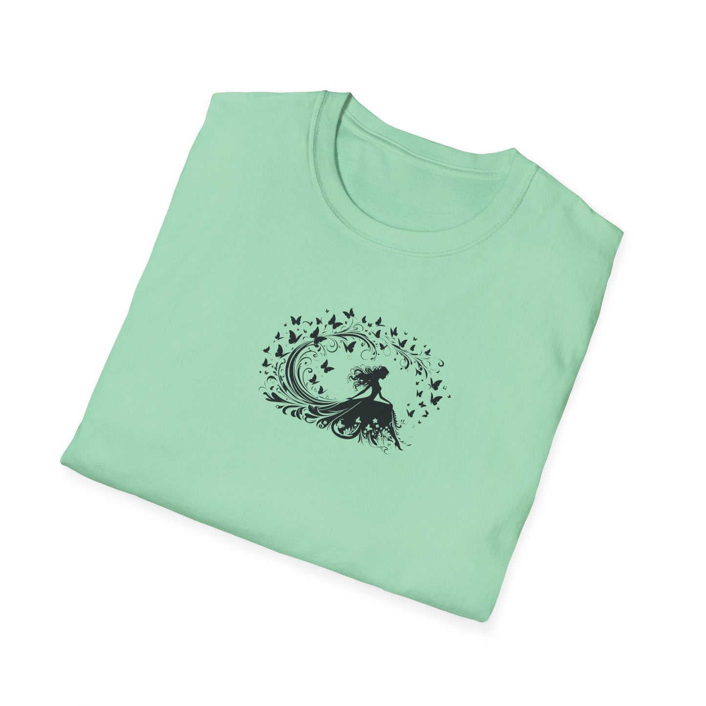 Swirling Butterfly Lady T-Shirt